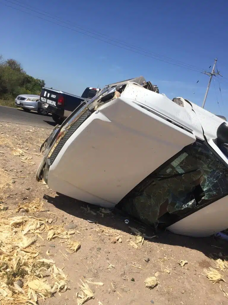 Accidente volcadura Guasave