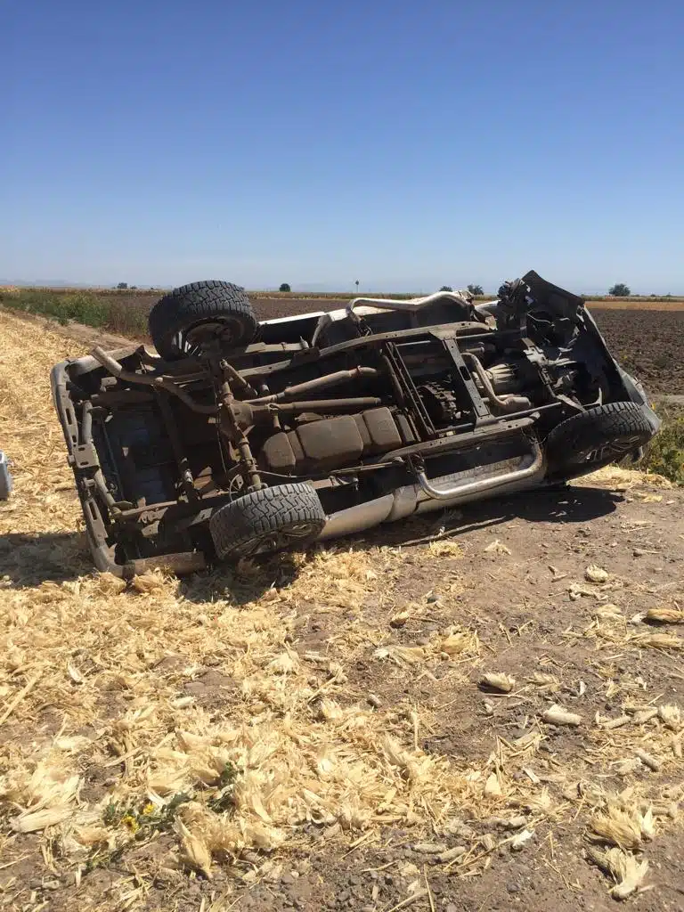 Accidente volcadura Guasave