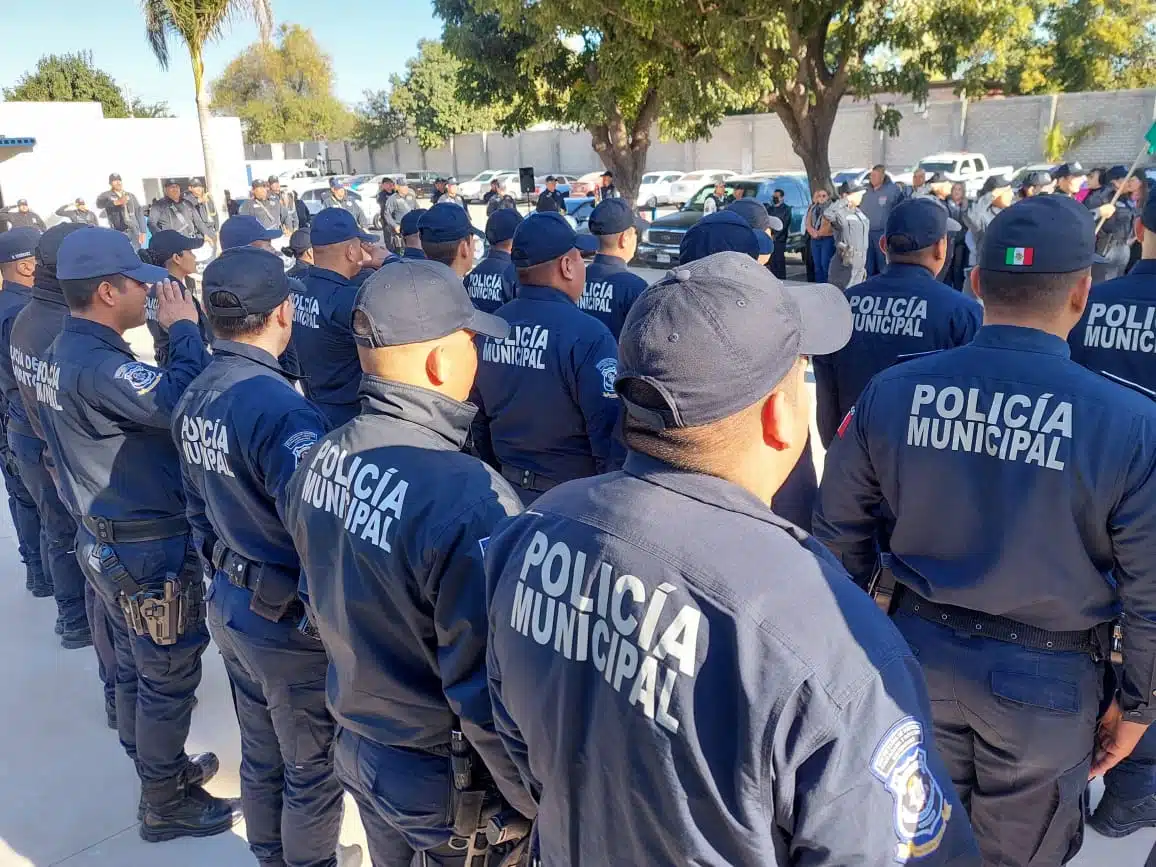 Agentes de la Policía Municipal de Guasave