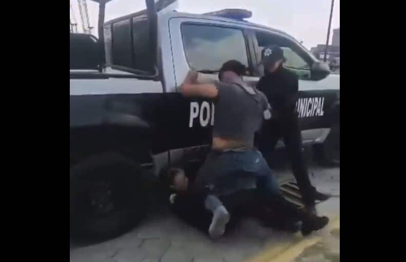 Agrede a policía Mujer en Cholula