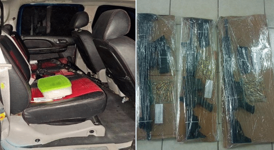 Armas decomisadas en Sonora