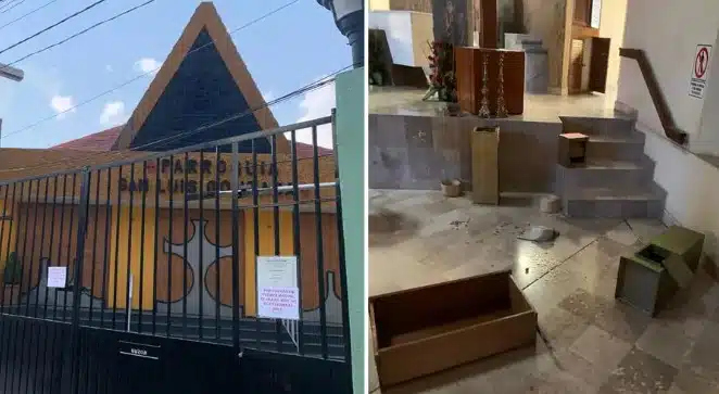 Al menos 12 delincuentes asaltaron iglesia de Iztacalco