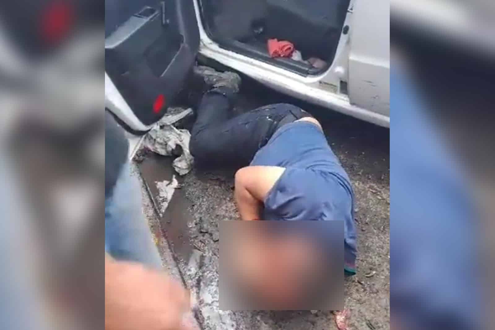 Atropellan a 4 adultos y 2 niños en Edomex; policía salva a conductor de linchamiento