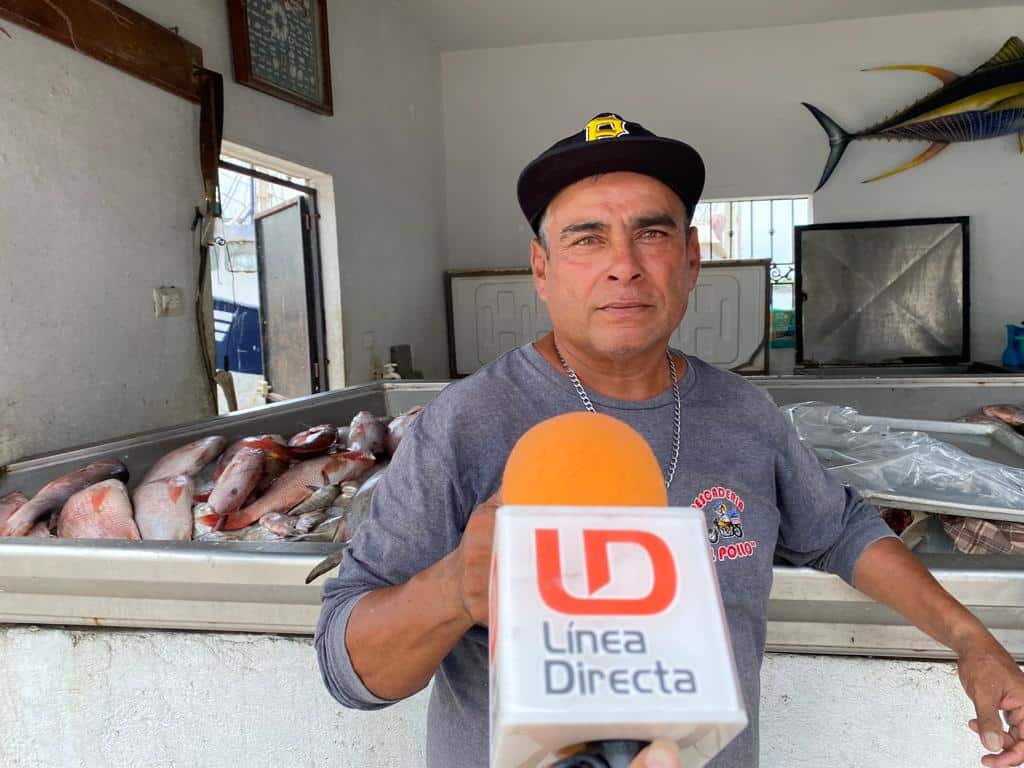 Comerciantes de pescado reportan bajas ventas en el mercado, esperan recuperarse estas vacaciones de verano.