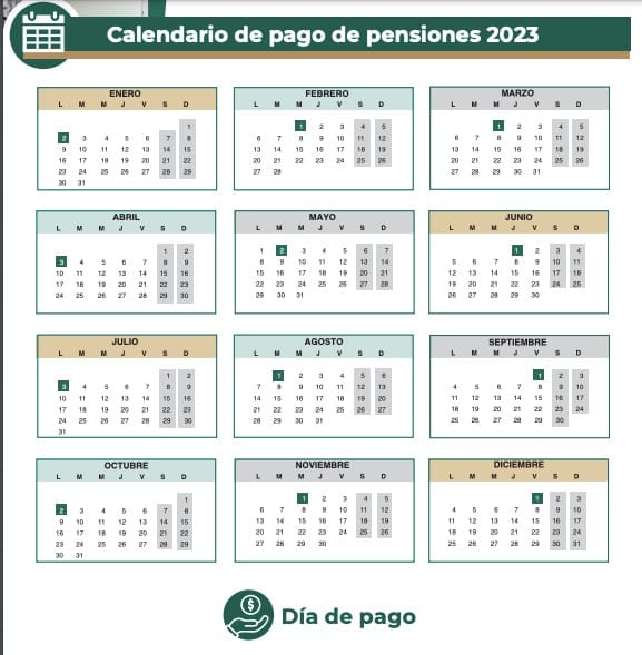Calendario de pago a pensionados IMSS