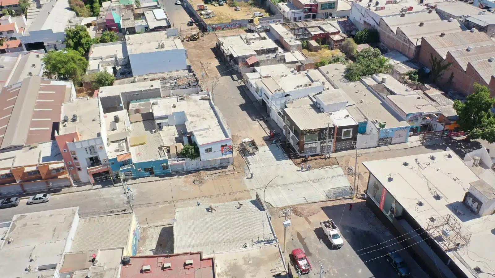 Calle Nicolás Bravo en Culiacán tras obras de rehabilitación