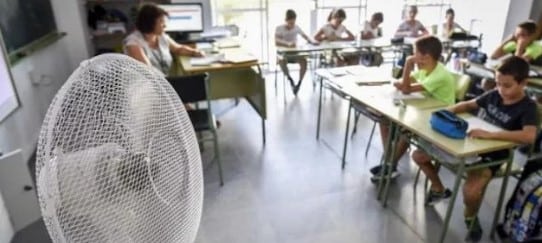 Calor escuelas