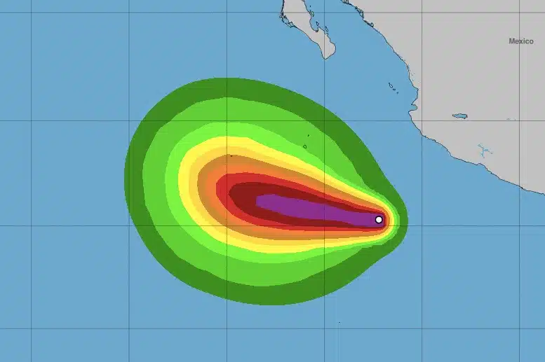 Ciclón Adrian en el Océano Pacífico