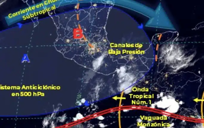 Onda tropical dejará lluvias en México, advierte el SMN