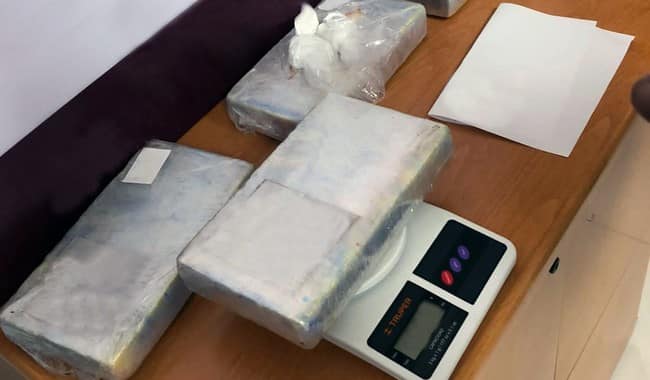 Cocaína decomisada