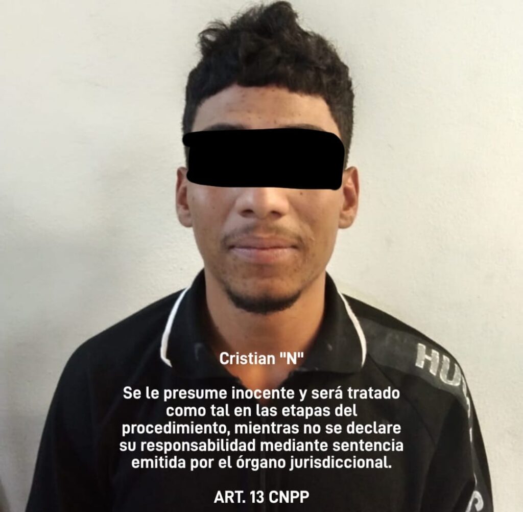 Cristian detenido en Mazatlán