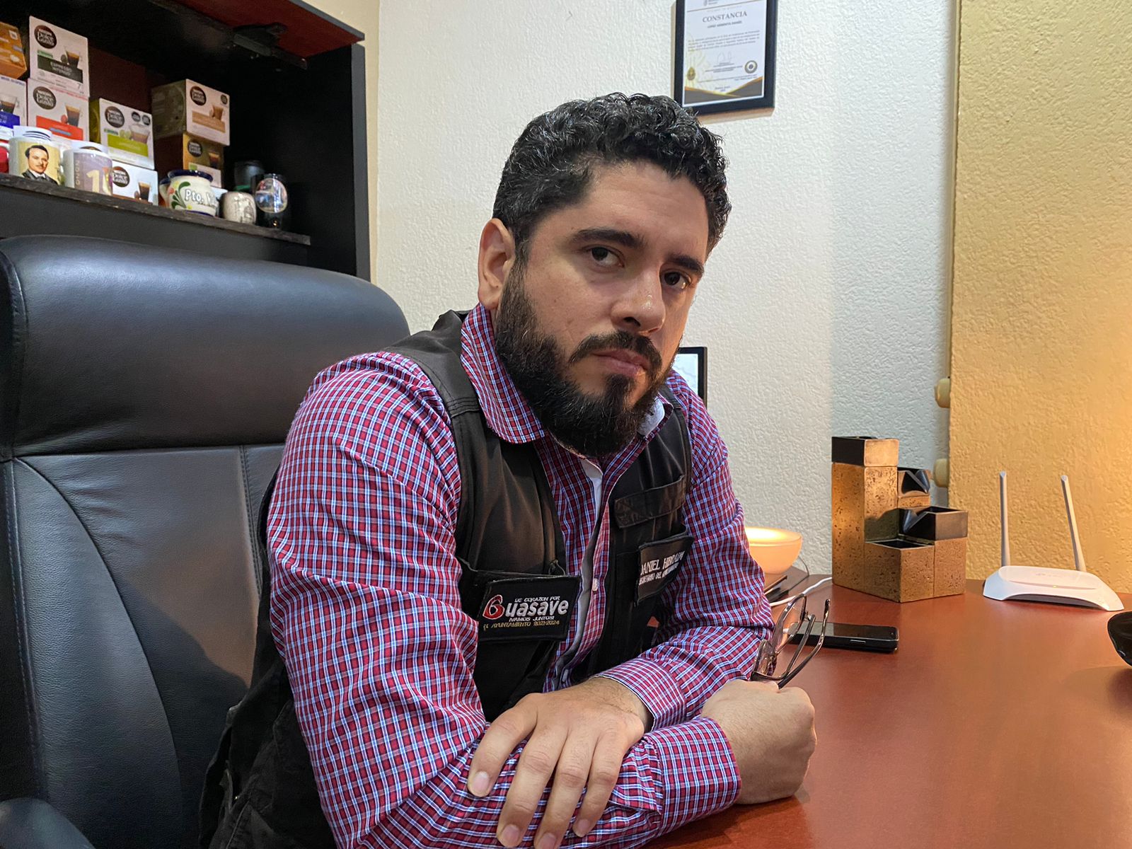 Daniel Hibraím López Armenta, secretario del Ayuntamiento de Guasave.