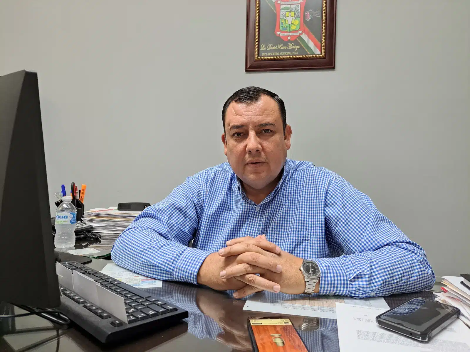 El tesorero municipal Daniel Parra Montoya se mostró contento por haber logrado la meta del programa