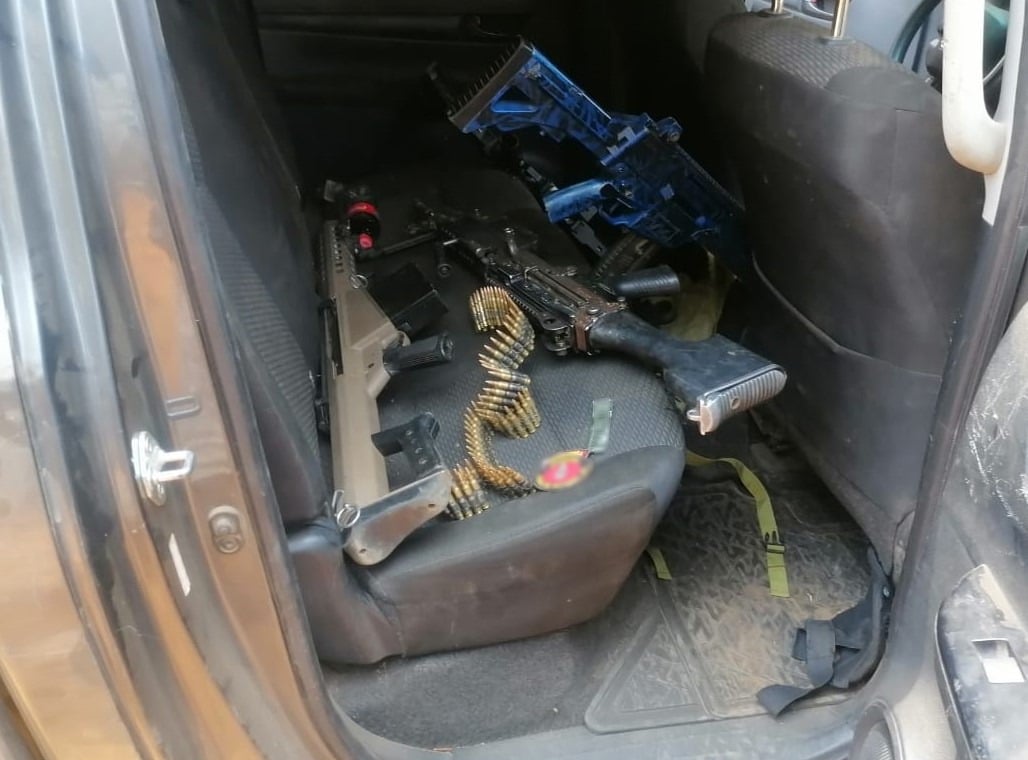 Decomisa Guardia Nacional fusil barrett y otro cargamento bélico en Guanajuato