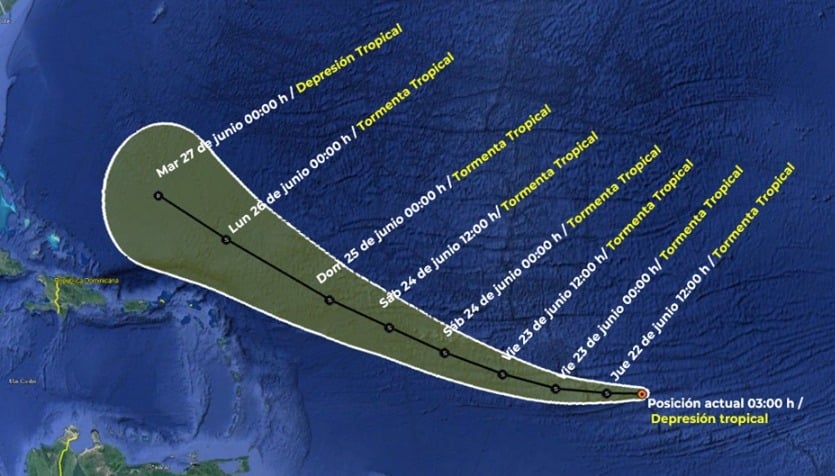 Depresión Tropical Huracán “Bret”
