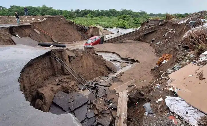 Lluvias provocan deslaves en Veracruz