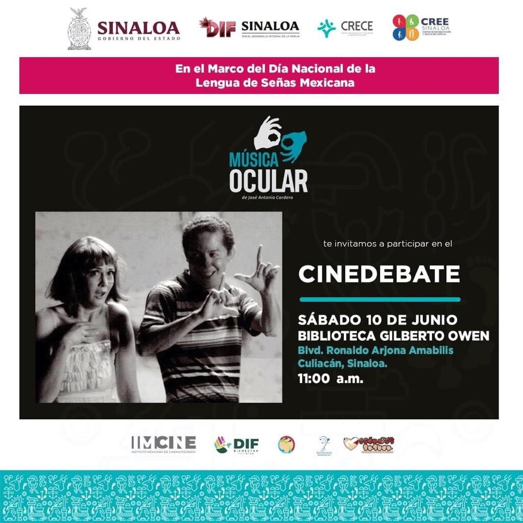 DIF Sinaloa invita al Cine Debate “Música ocular”