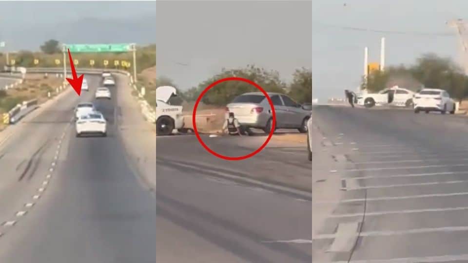 Durante persecución, atropellan a elemento de la Guardia Nacional en Sonora