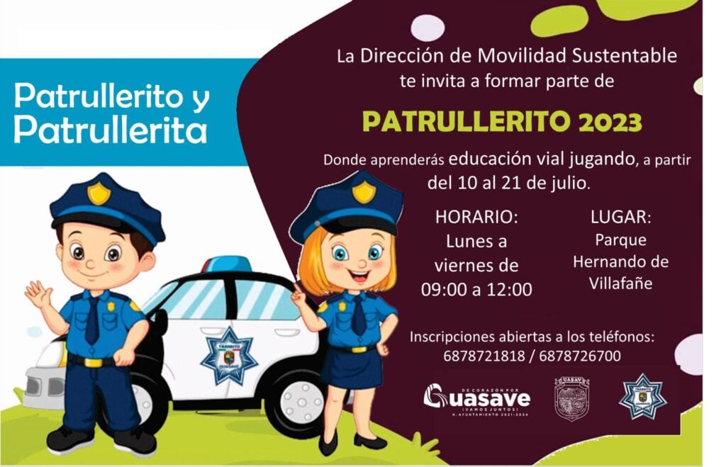 Educación Vial y prevención social “Patrullerito 2023”