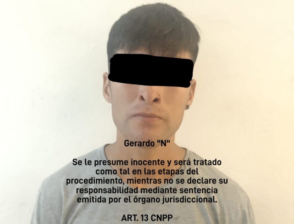 Gerardo detenido en Mazatlán