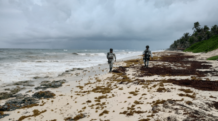 Guardia Nacional en Playas de Tulum