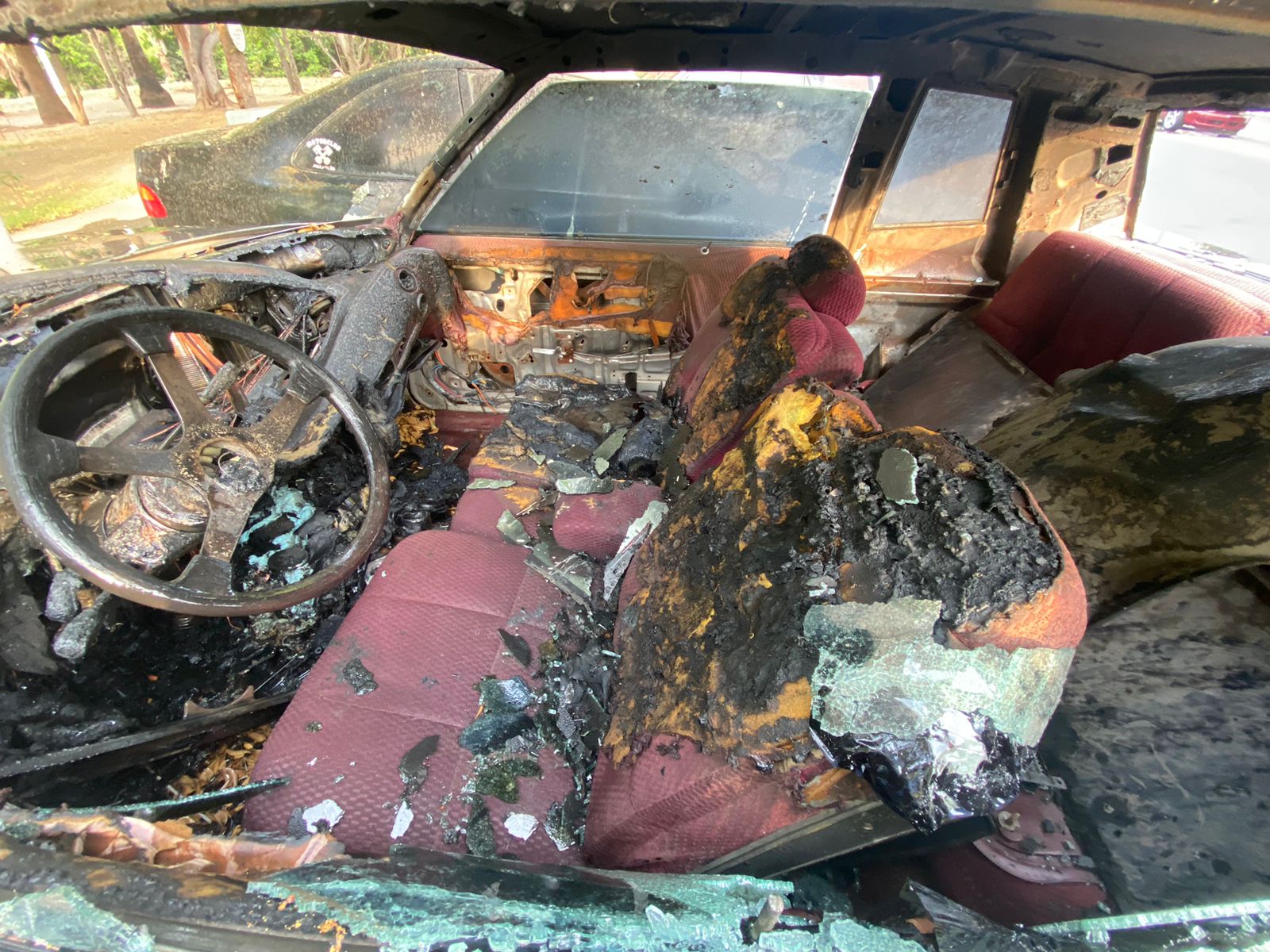 Incendio automóvil en Mazatlán