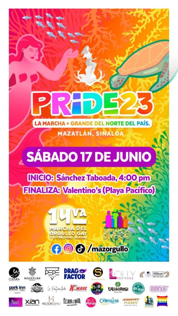 Marcha del orgullo LGBTTTIQ+ en Sinaloa