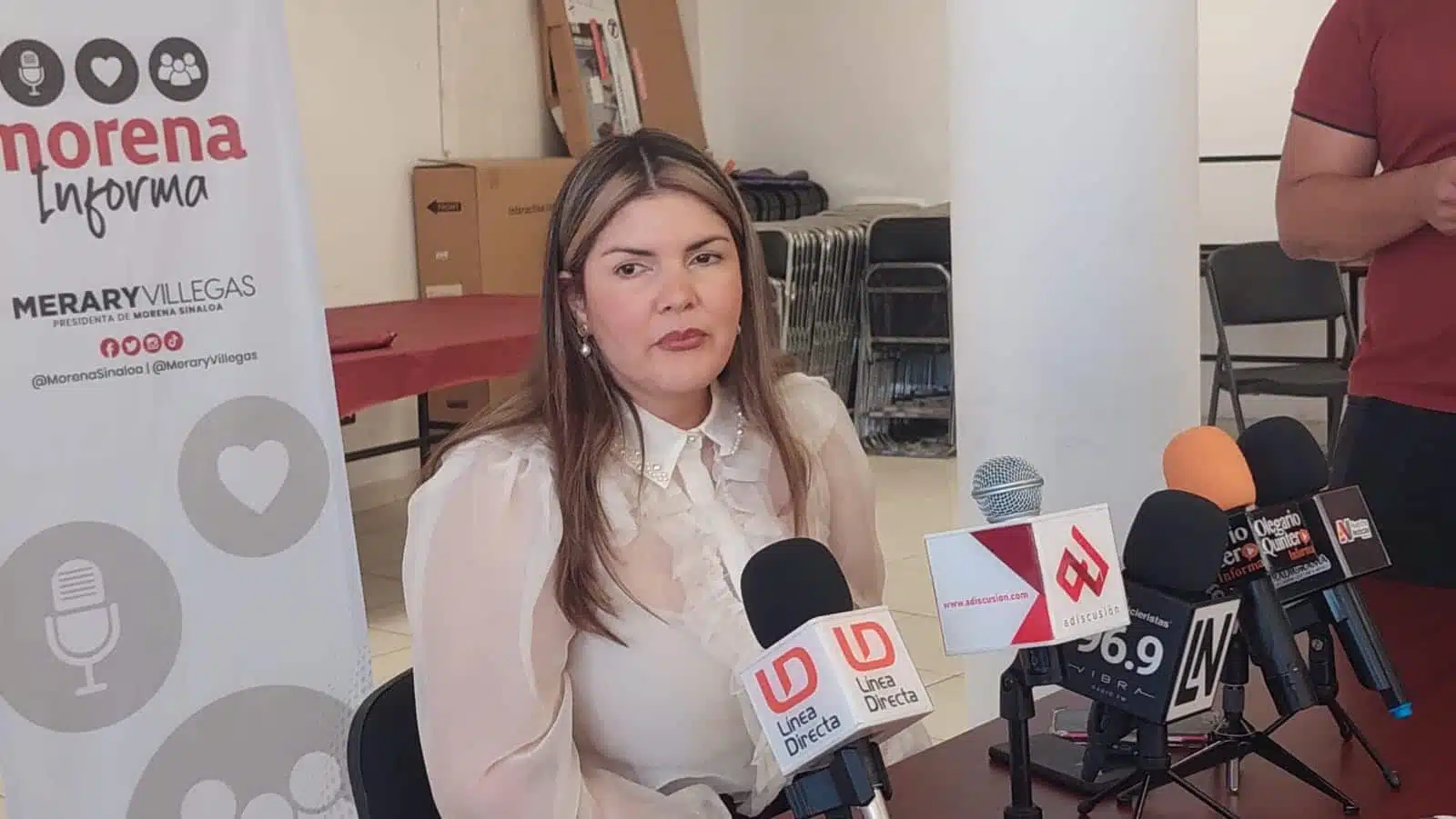 Merary Villegas Sánchez, dirigente de Morena en Sinaloa, habla sobre salida de Marcelo Ebrard