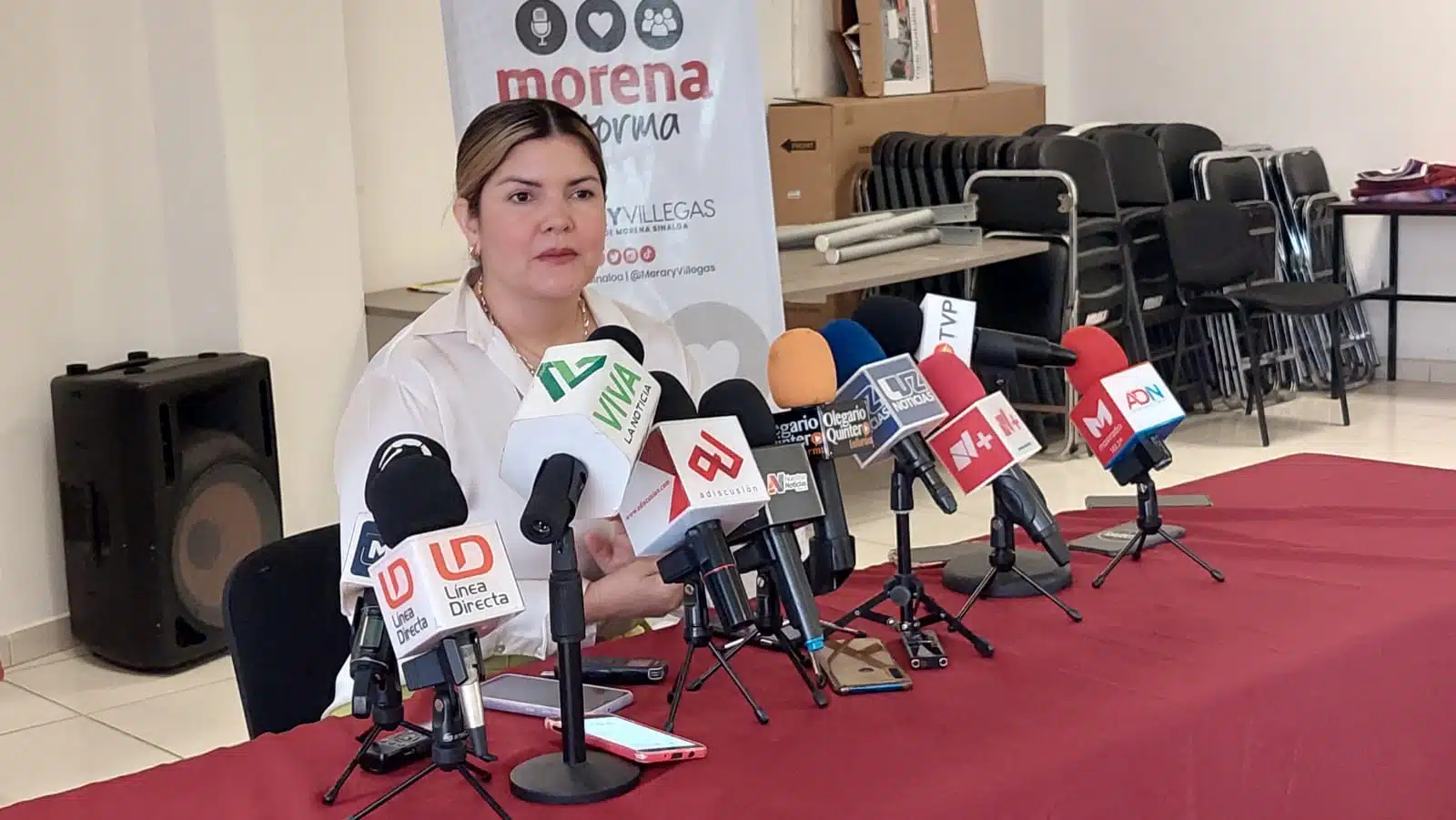 Merary Villegas Sánchez, presidenta de Morena en Sinaloa