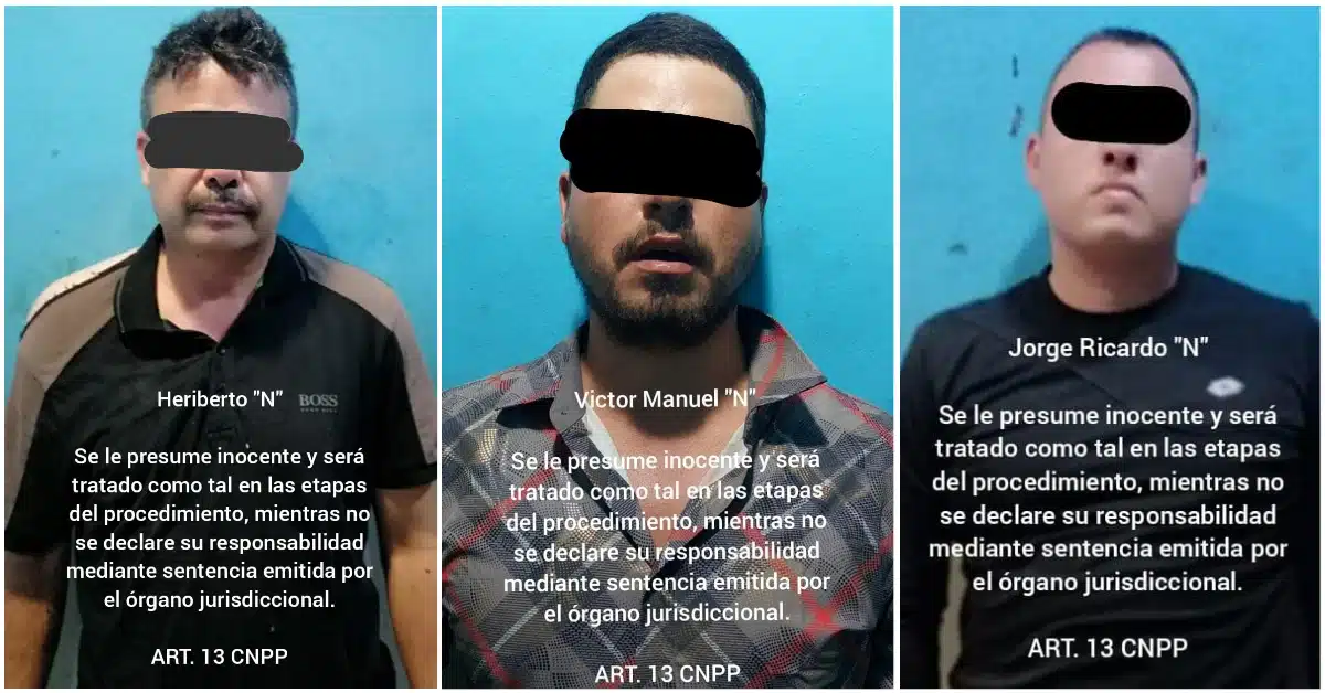 Tres sujetos fueron detenidos con posesión de con presunta goma de opio en Mazatlán