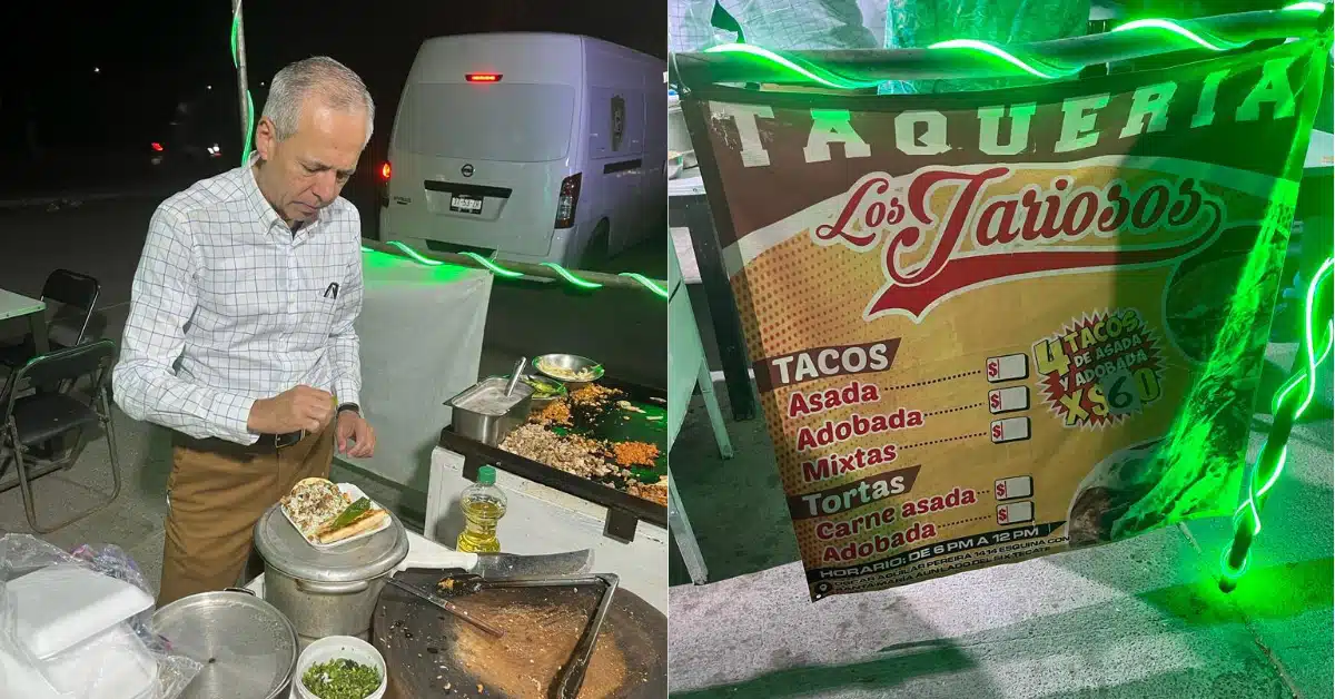 Alcalde Gerardo Vargas asiste a comer tacos a 