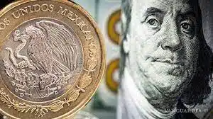 Moneda de México y dólar de EU