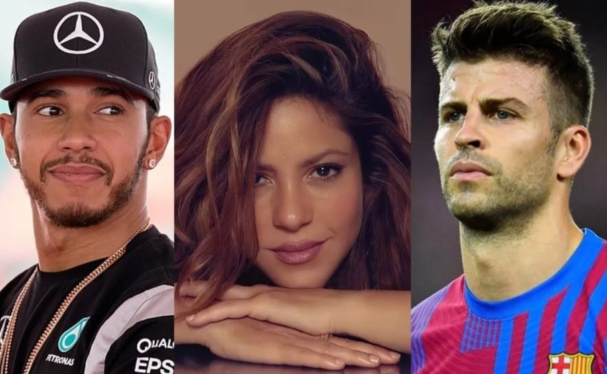 Piqué reacciona Hamilton y Shakira