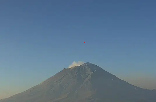volcán Popocatépetl reduce actividad