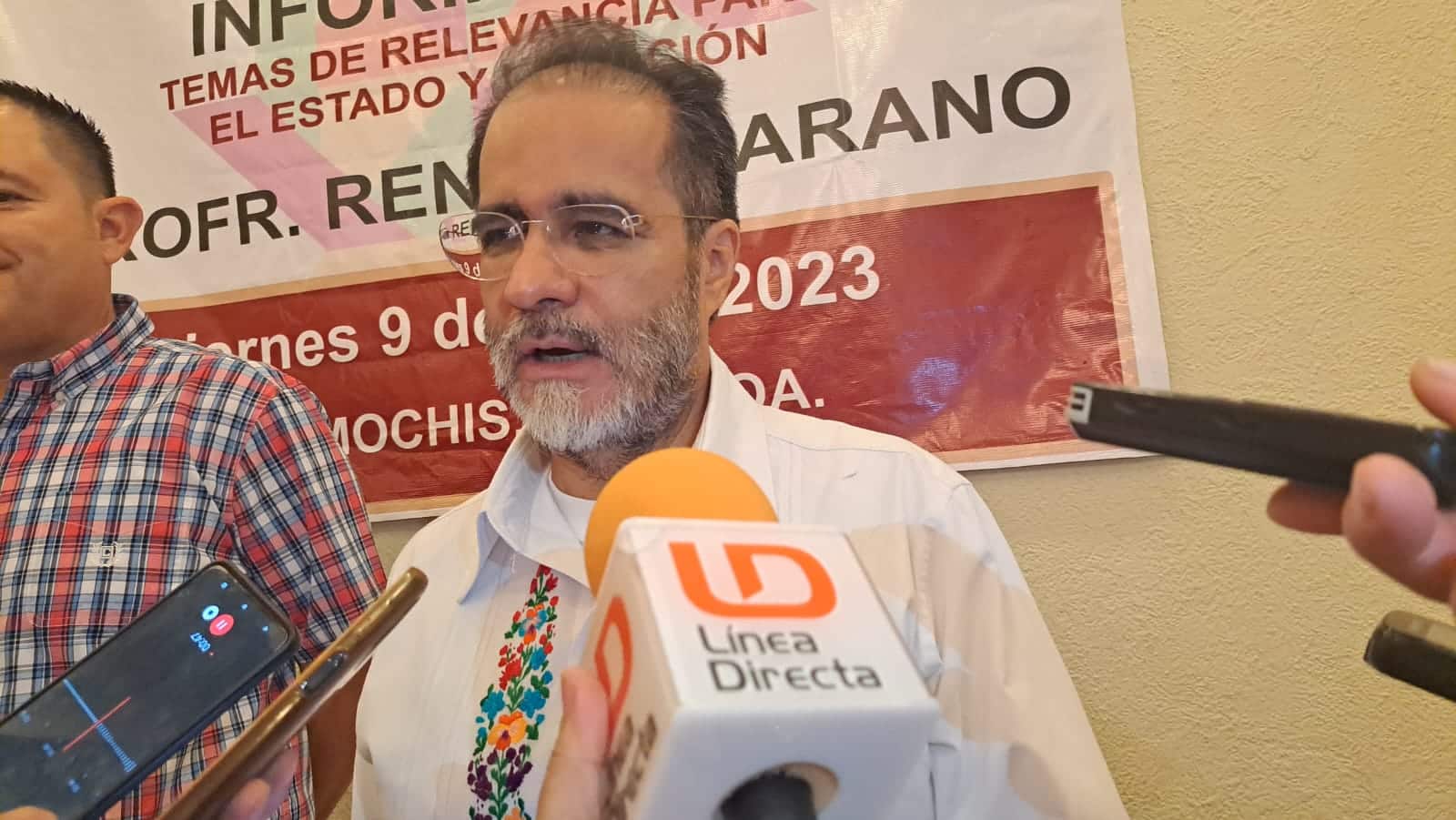 René Bejarano Martínez visitó Los Mochis y aprovechó para asegurar que las actividades de las “corcholatas” no están fuera de la ley.