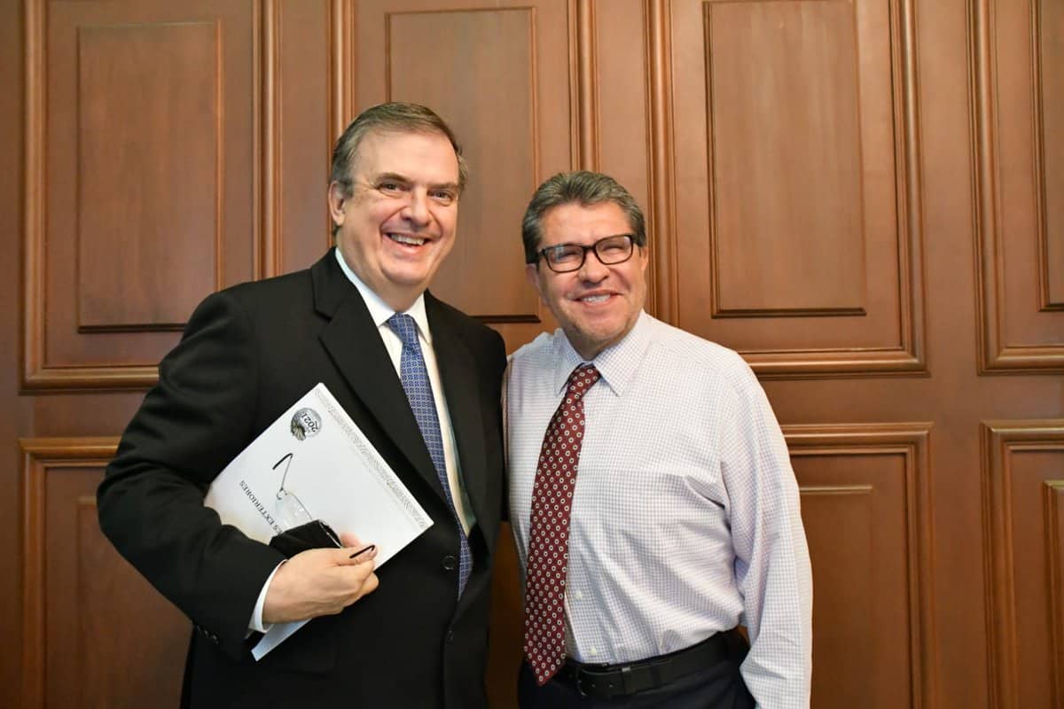 Ricardo Monreal y Marcelo Ebrard