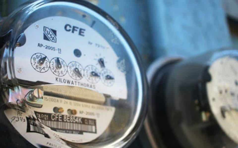 Medidor de consumo de la Comisión Federal de Electricidad