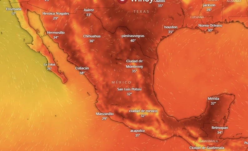 Temperaturas en México aumentarán por la tercera onda de calor