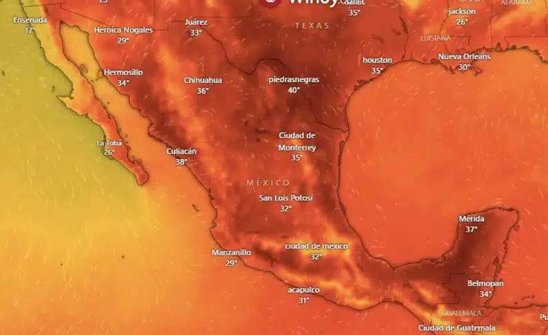 Temperaturas en México aumentarán por la tercera onda de calor