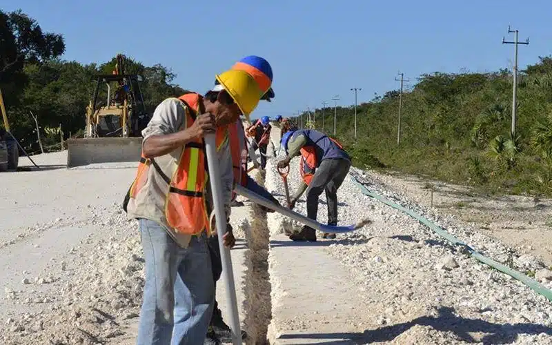 Trabajadores Tren Maya