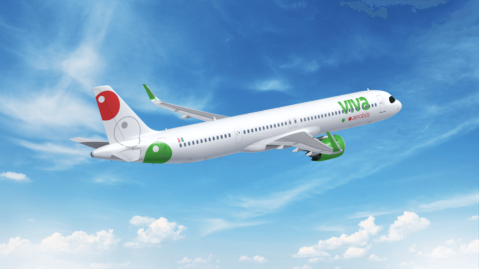Avión de Viva Aerobus
