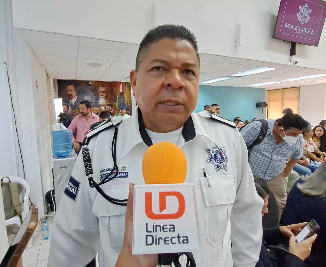 subdirector de Tránsito Municipal de Mazatlán, Juan Sergio Camacho Torres,