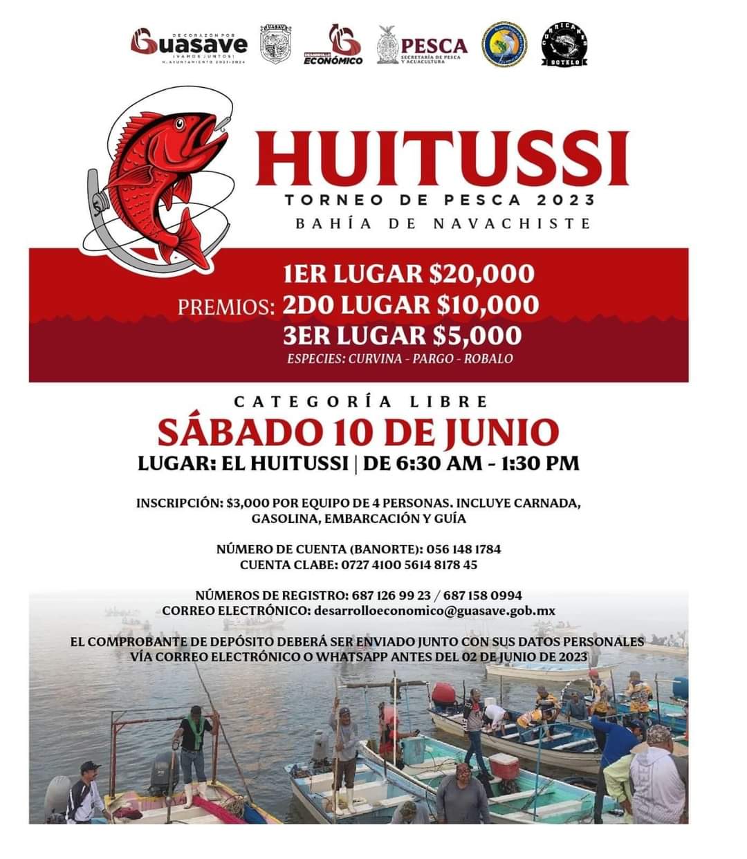 ¡Vámonos de pesca! Torneo de Pesca El Huitussi llega a Guasave