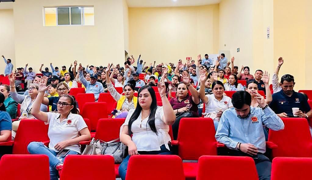 ¡Abandonaron al viejo sindicato! Celebra Satag-Catem adhesión de activos y jubilados en Guasave