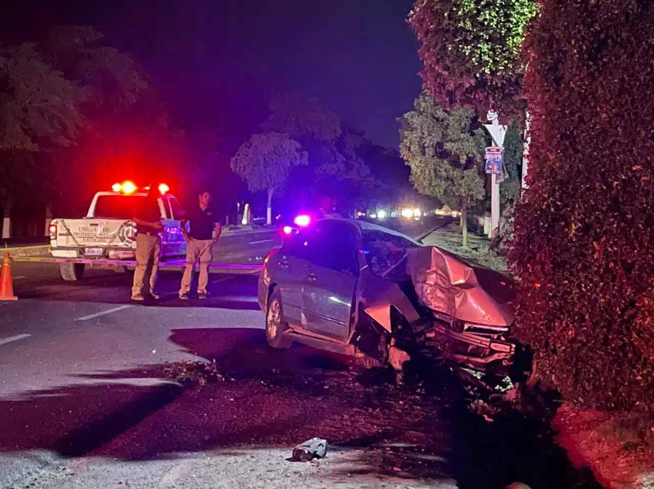 Conductor de Honda Accord muere tras choque sobre la carretera Culiacán-Navolato
