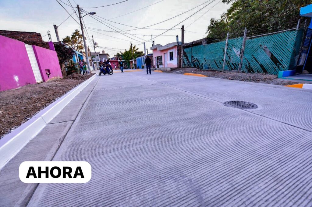 ¡Más obras! Estrenan calle en la colonia Emiliano Zapata de Mazatlán ¿cuánto costó?