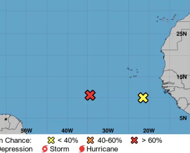 ¡El mar tiene fuerza huracanada! Dos zonas de baja presión anuncian un sistema mayor ¿dónde?