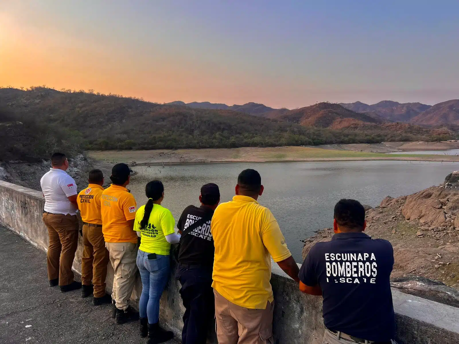 Supervisa PC Escuinapa la presa “El Peñón” como acción preventiva en temporada de lluvias