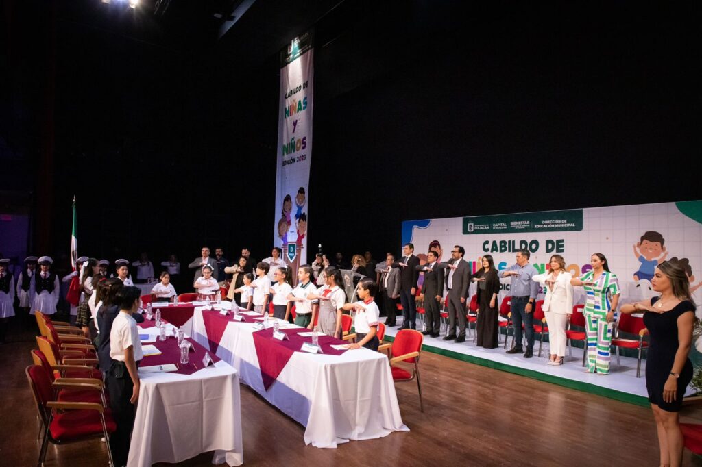 Participantes del Cabildo Niñas y Niños 2023 de Culiacán
