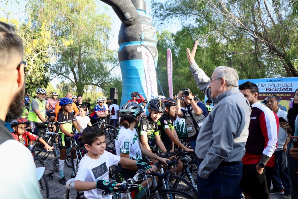 Ciclistas culiacanenses participan en la Rodada Sinaloa 2023 